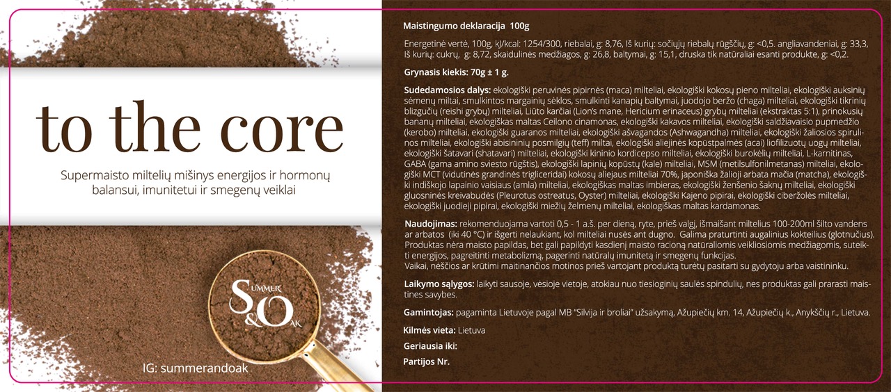 to the core stiklainis 140x60